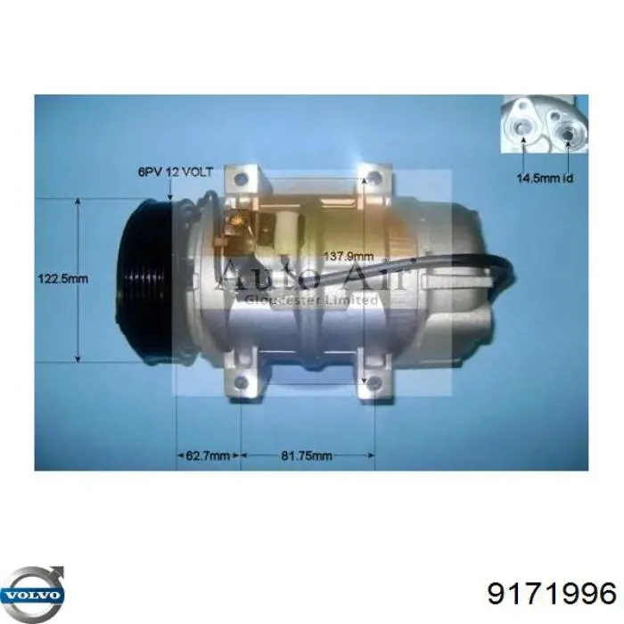 Купити 9171996 Volvo Компресор кліматичної установки