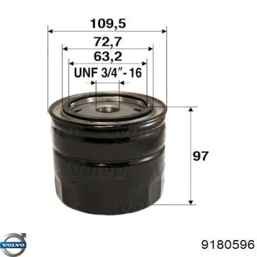 Купити 9180596 Volvo Фільтр очищення масла відцентровий