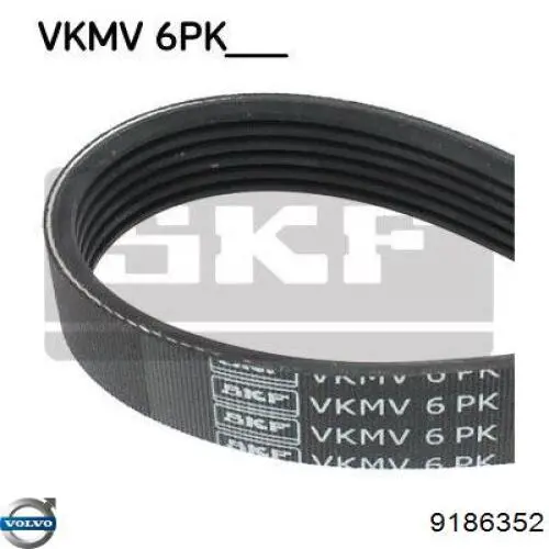 Купити 9186352 Volvo Ремінь генератора