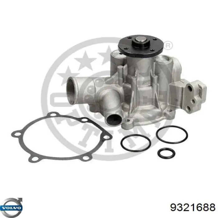 Помпа охолодження Volvo 9321688 ціна, від 37.83 USD
