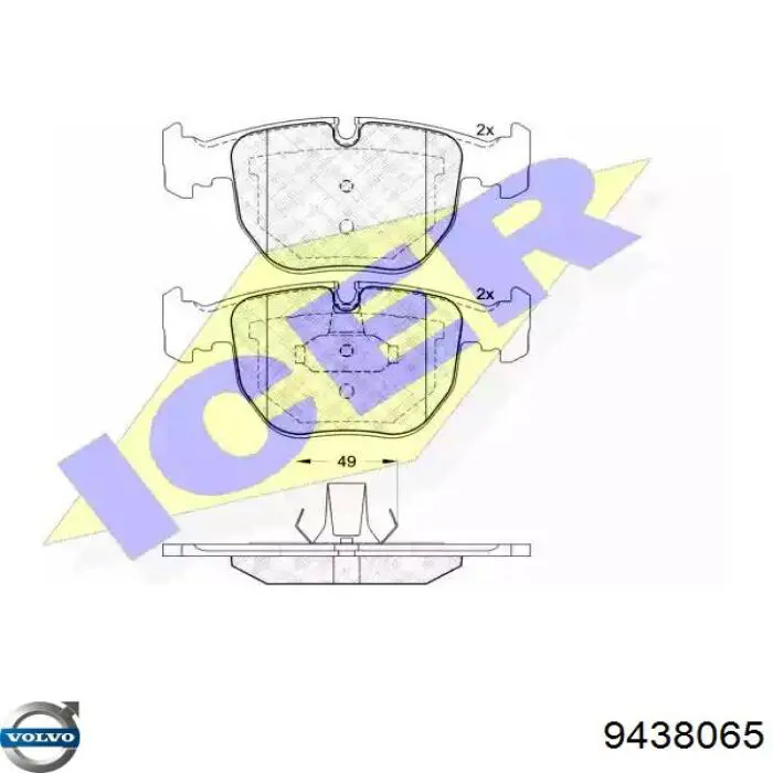  Volvo 9438065 ціна, від 159.87 USD