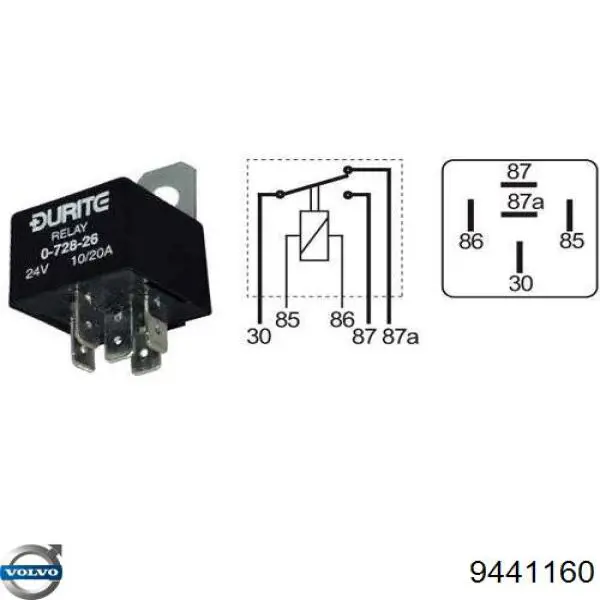 Реле покажчиків поворотів 9441160 Volvo