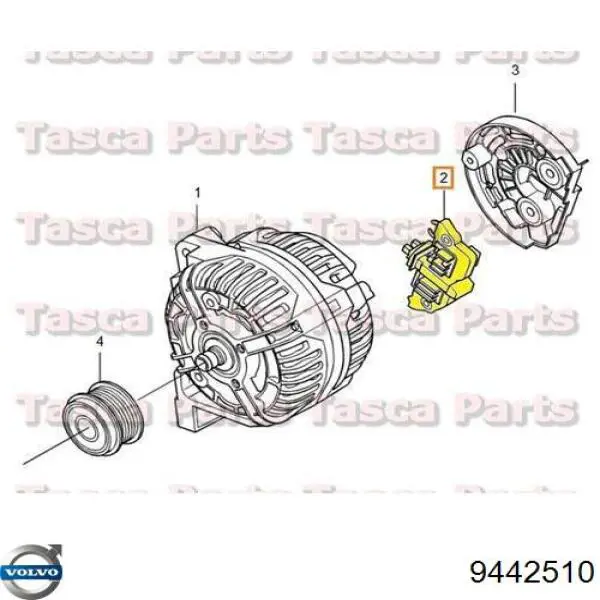 Щеткодеpжатель стартера Dodge Caravan (NS) (Додж Караван)