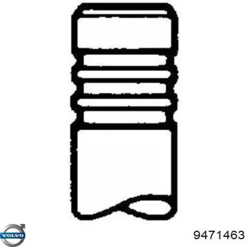 9471463 Volvo Випускний клапан двигуна