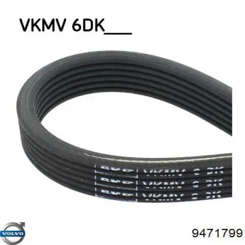 Ремінь генератора 9471799 Volvo