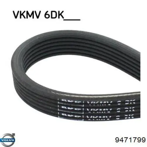 Клиновий ремінь Volvo 9471799 ціна, від 23.68 USD