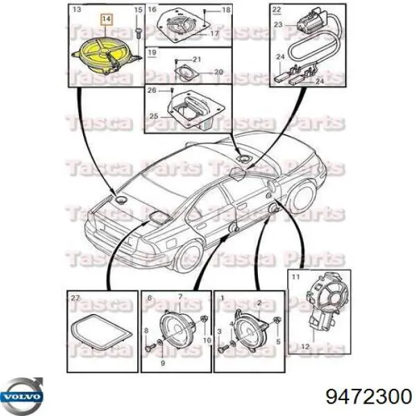  Volvo 9472300 ціна, від 122.53 USD