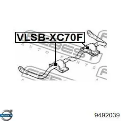 Стабілізатор передній стійкості Volvo 9492039 ціна, від 147.88 USD