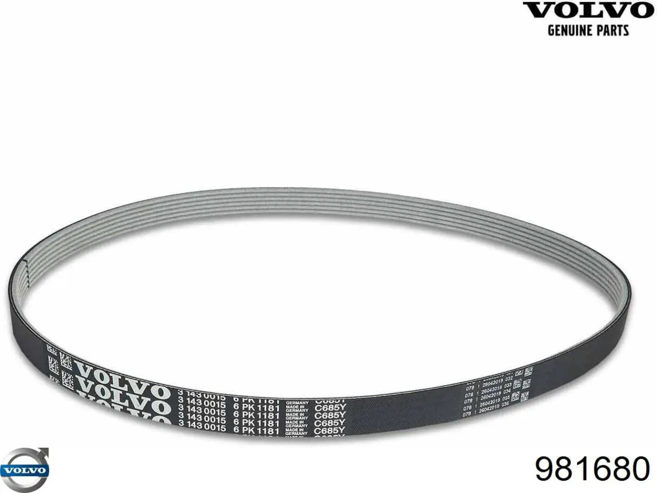 Ремінь генератора 981680 Volvo