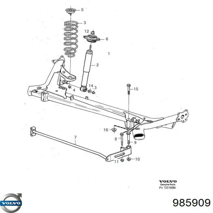  Volvo 985909 ціна, від 2.90 USD