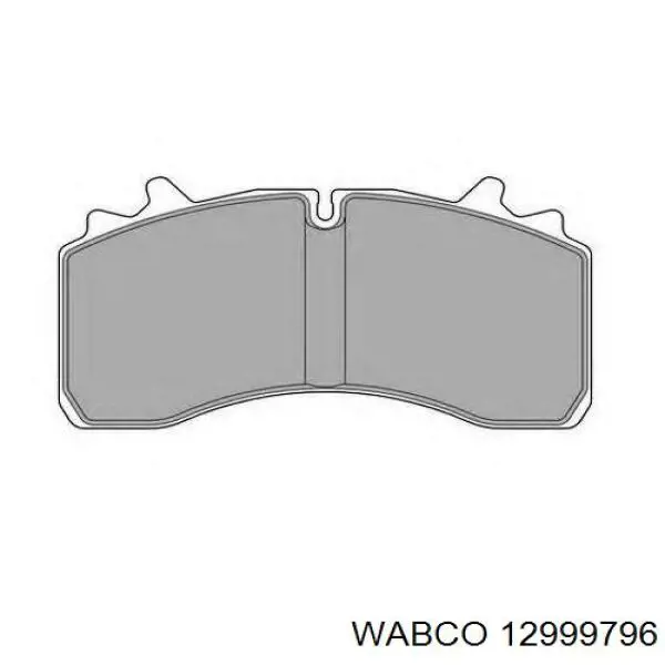 Задні гальмівні колодки Wabco 12999796 ціна, від 74.45 USD