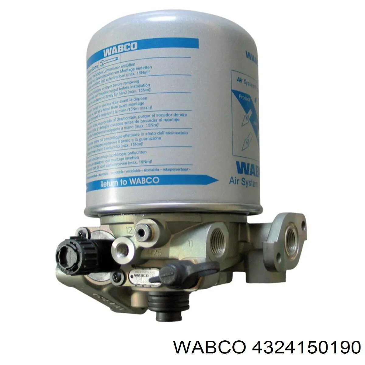 4324150190 Wabco Осушувач повітря пневматичної системи
