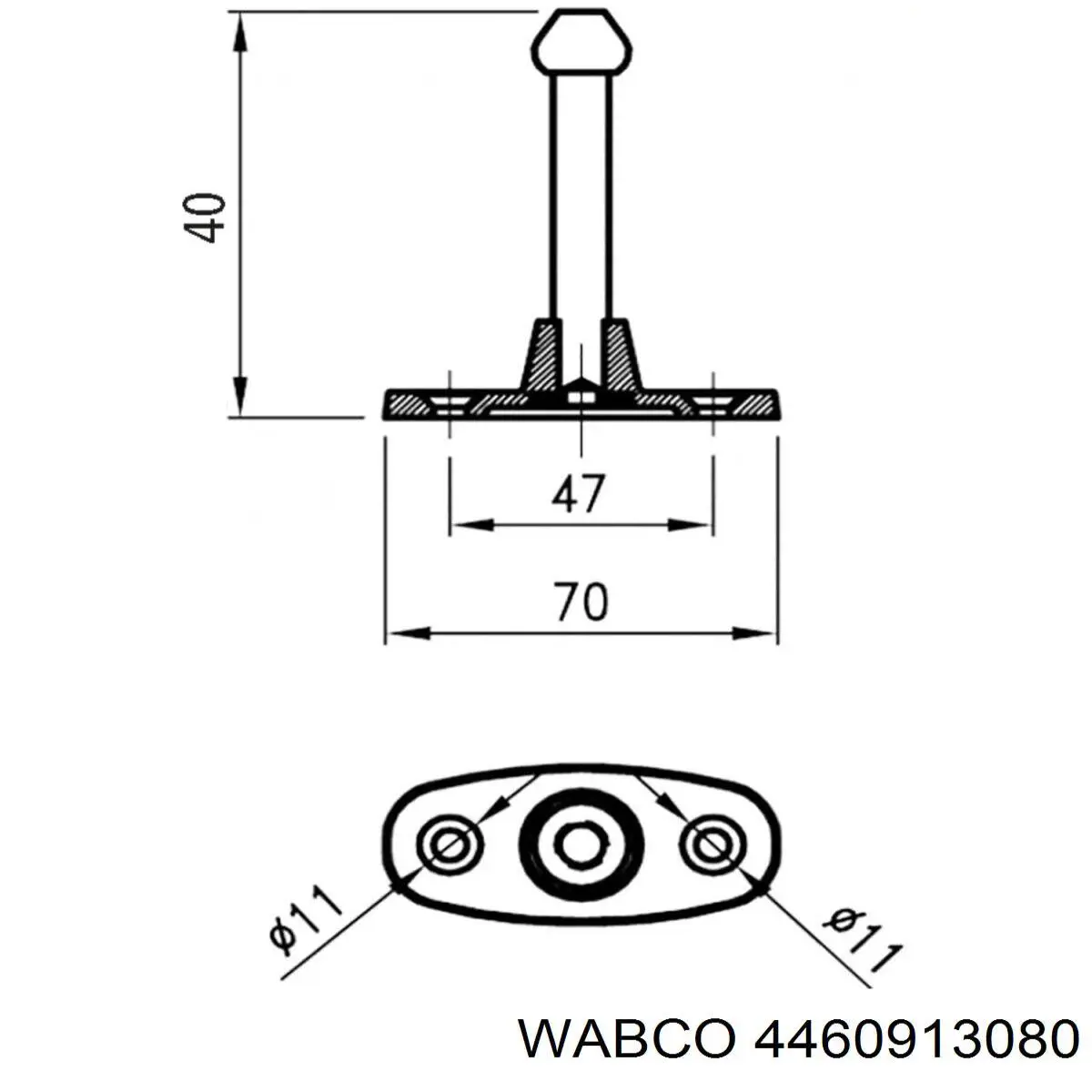 4460913080 Wabco Регулюючий клапан охолоджувальної рідини