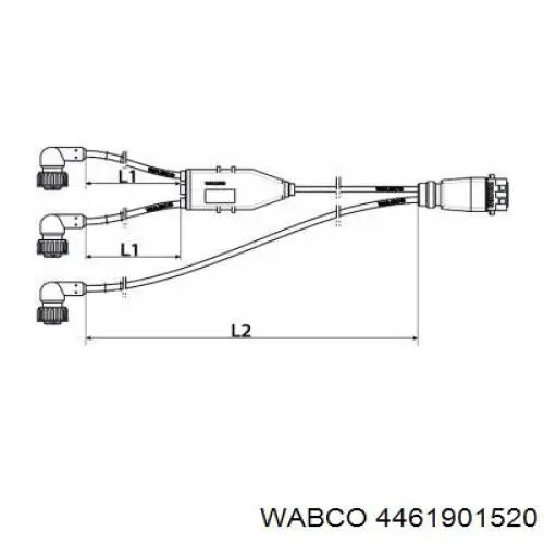 Датчик закривання дверей (кінцевий вимикач) Wabco 4461901520