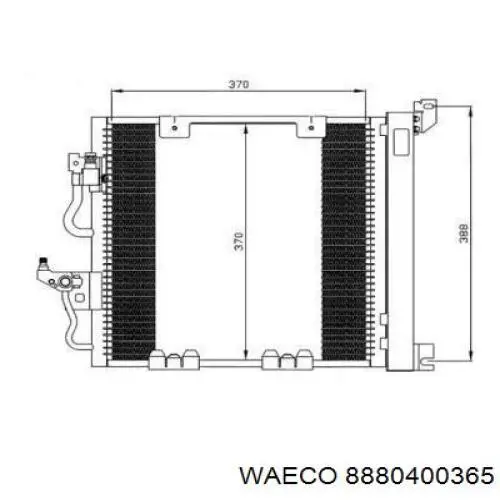 8880400365 Waeco радіатор кондиціонера