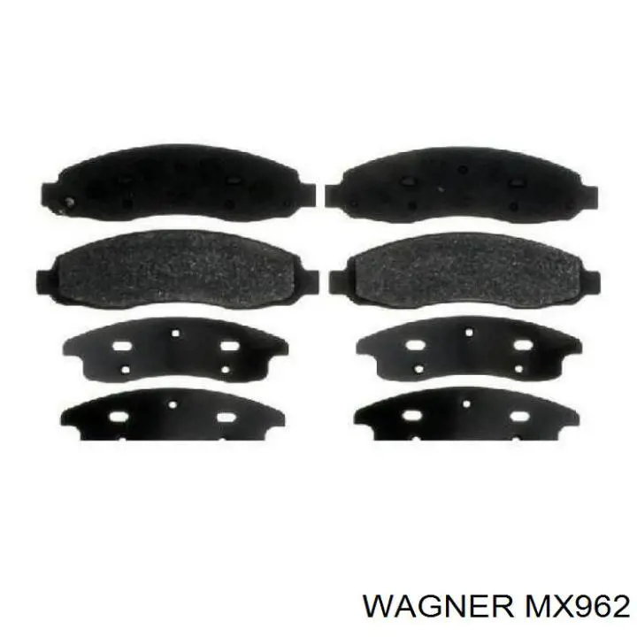 MX962 Wagner Передні гальмівні колодки