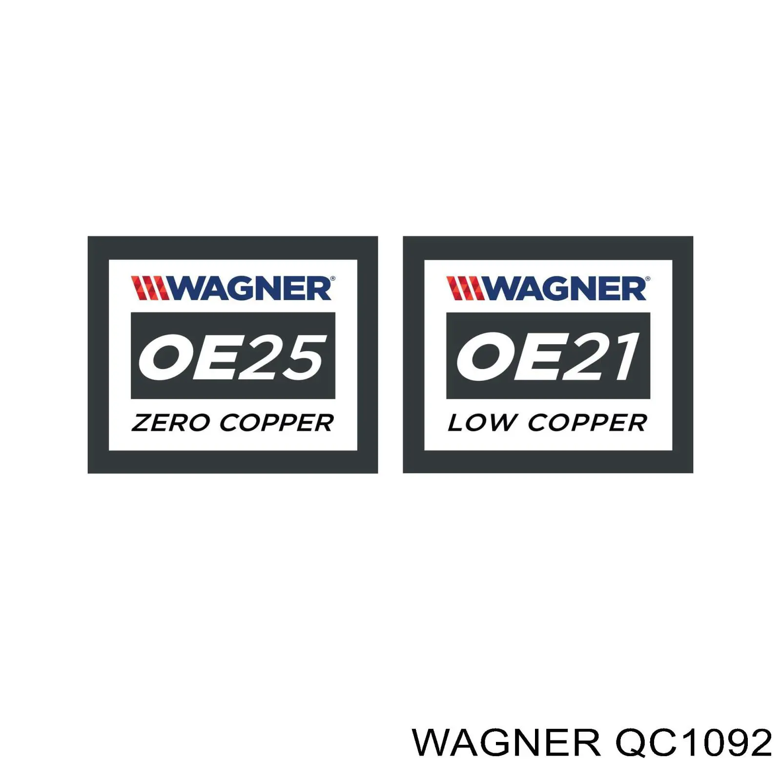 QC1092 Wagner колодки гальмівні передні, дискові