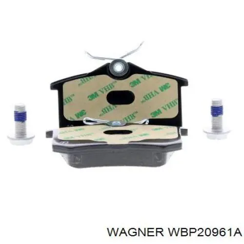 Задні гальмівні колодки WBP20961A Wagner