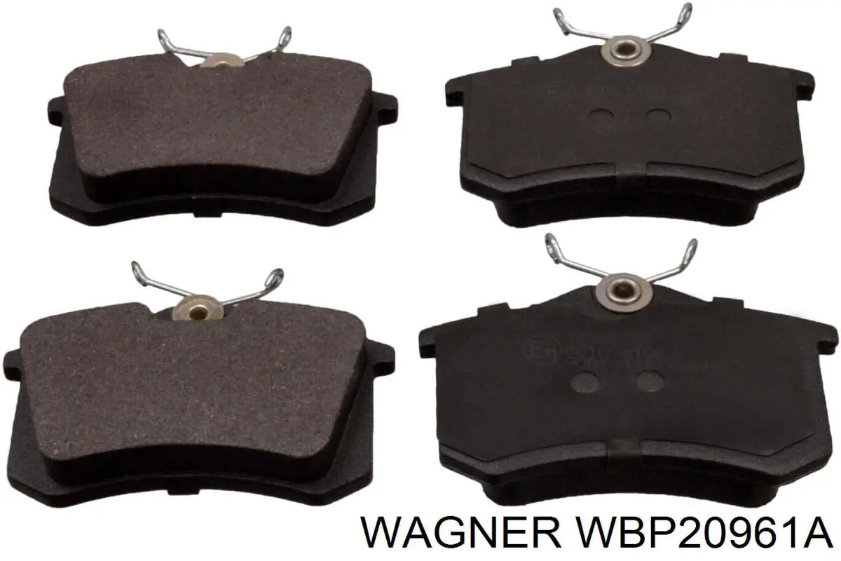 WBP20961A Wagner колодки гальмові задні, дискові