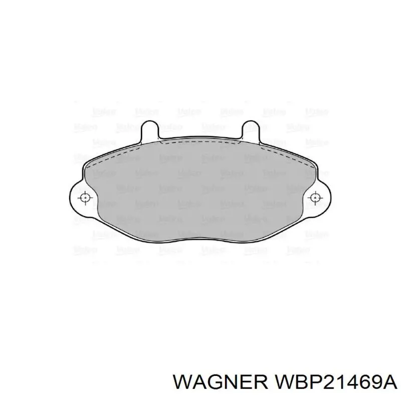 WBP21469A Wagner колодки гальмівні передні, дискові