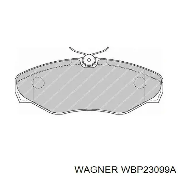 WBP23099A Wagner диск гальмівний передній