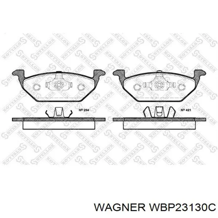 Гальмівні колодки Wagner WBP23130C ціна, від 21.98 USD