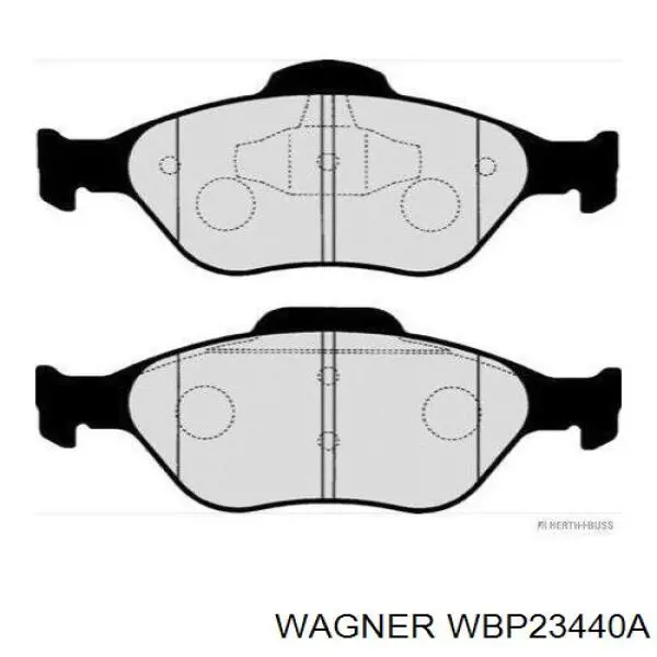 Гальмівні колодки Wagner WBP23440A ціна, від 21.73 USD