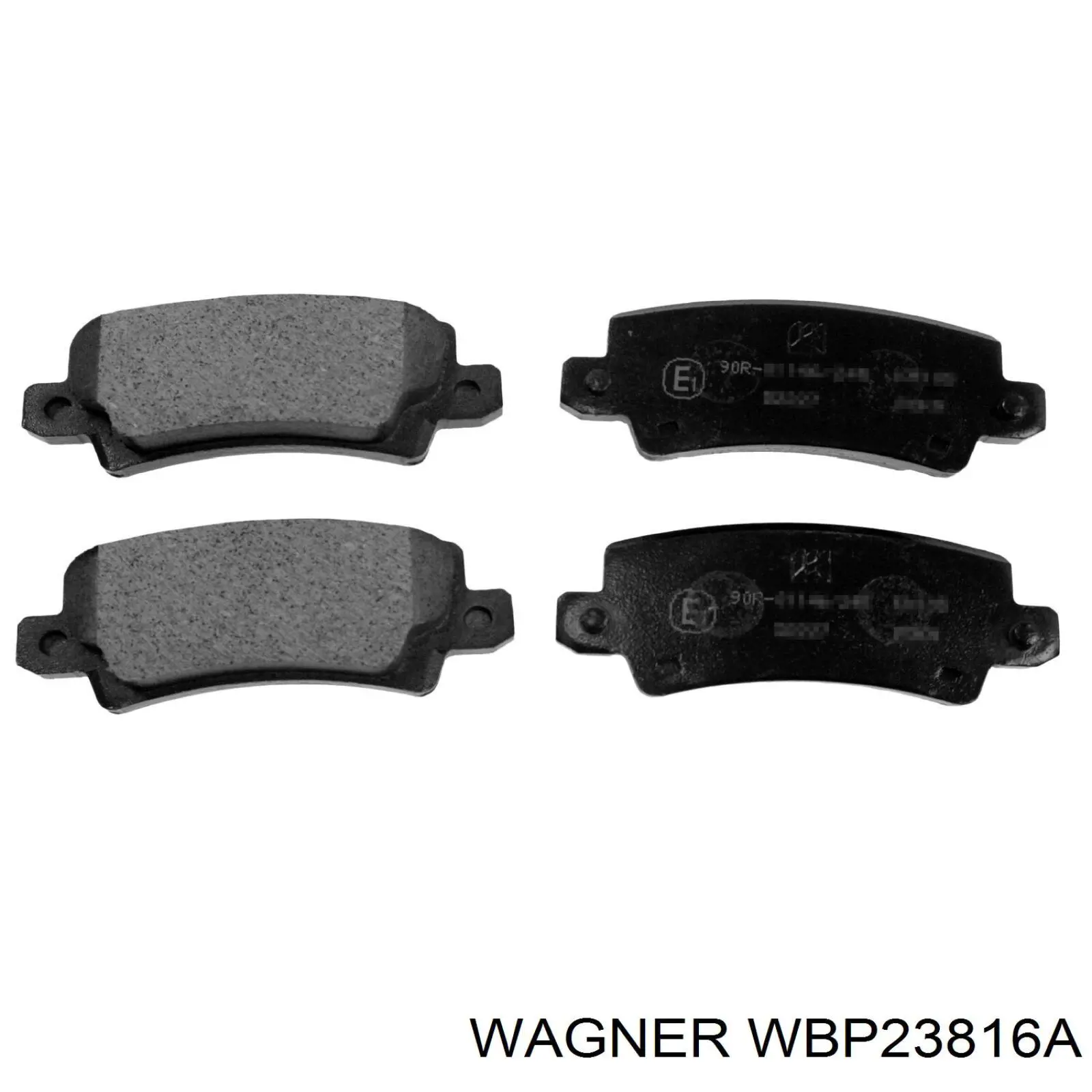 WBP23816A Wagner колодки гальмові задні, дискові