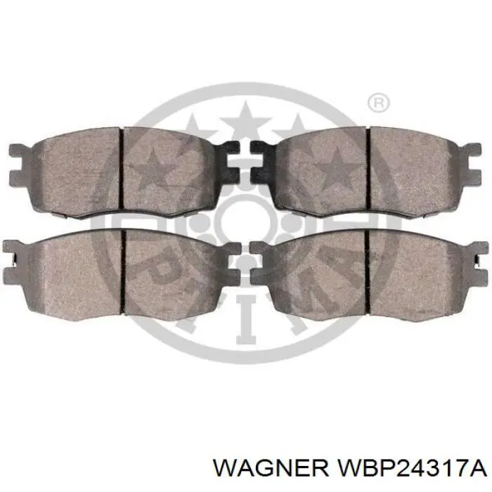 WBP24317A Wagner колодки гальмівні передні, дискові