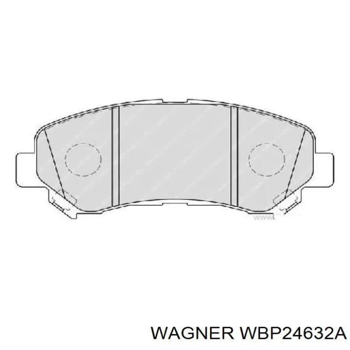 Передні тормозні колодки WBP24632A Wagner