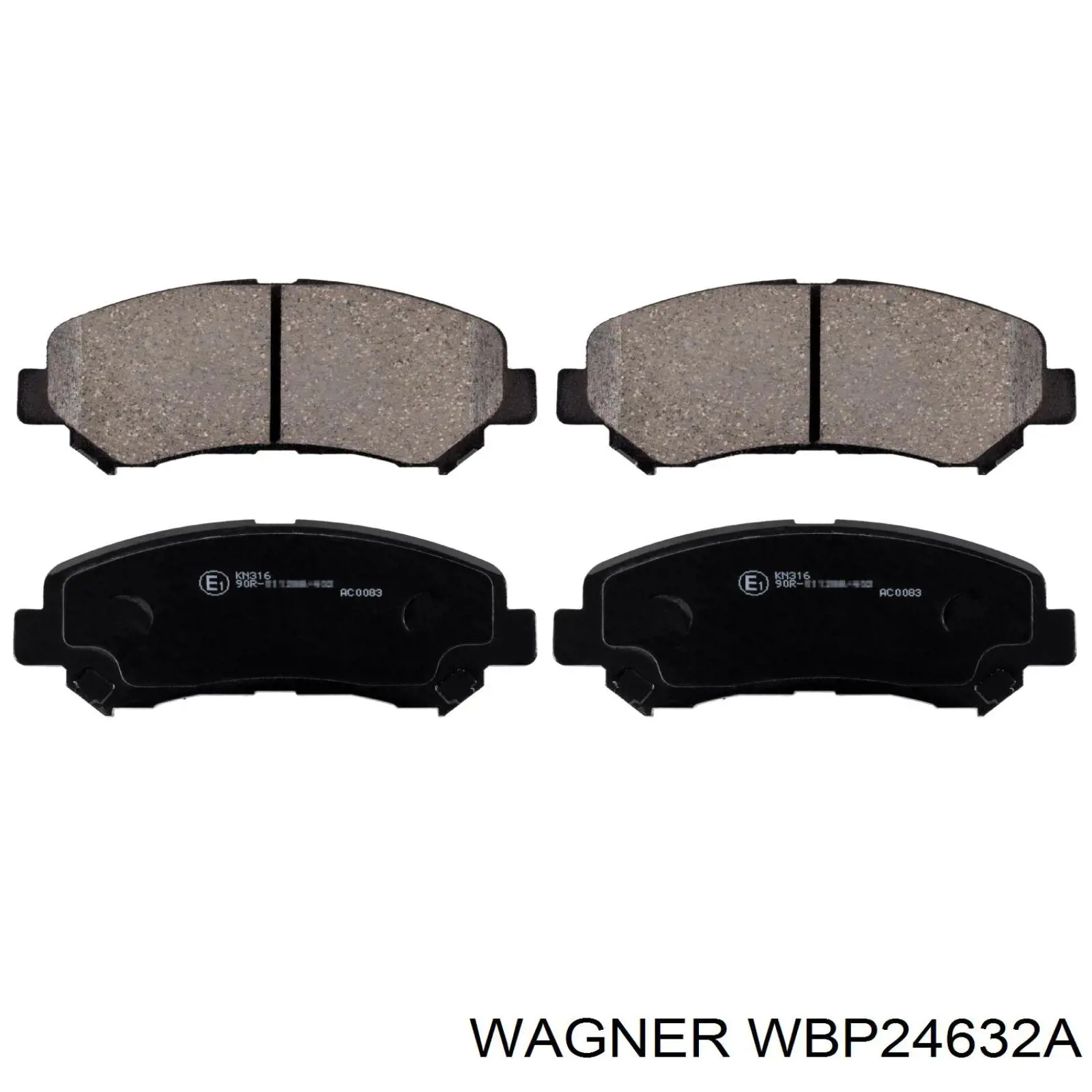 WBP24632A Wagner Передні гальмівні колодки