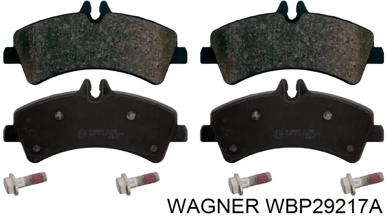 WBP29217A Wagner колодки гальмові задні, дискові