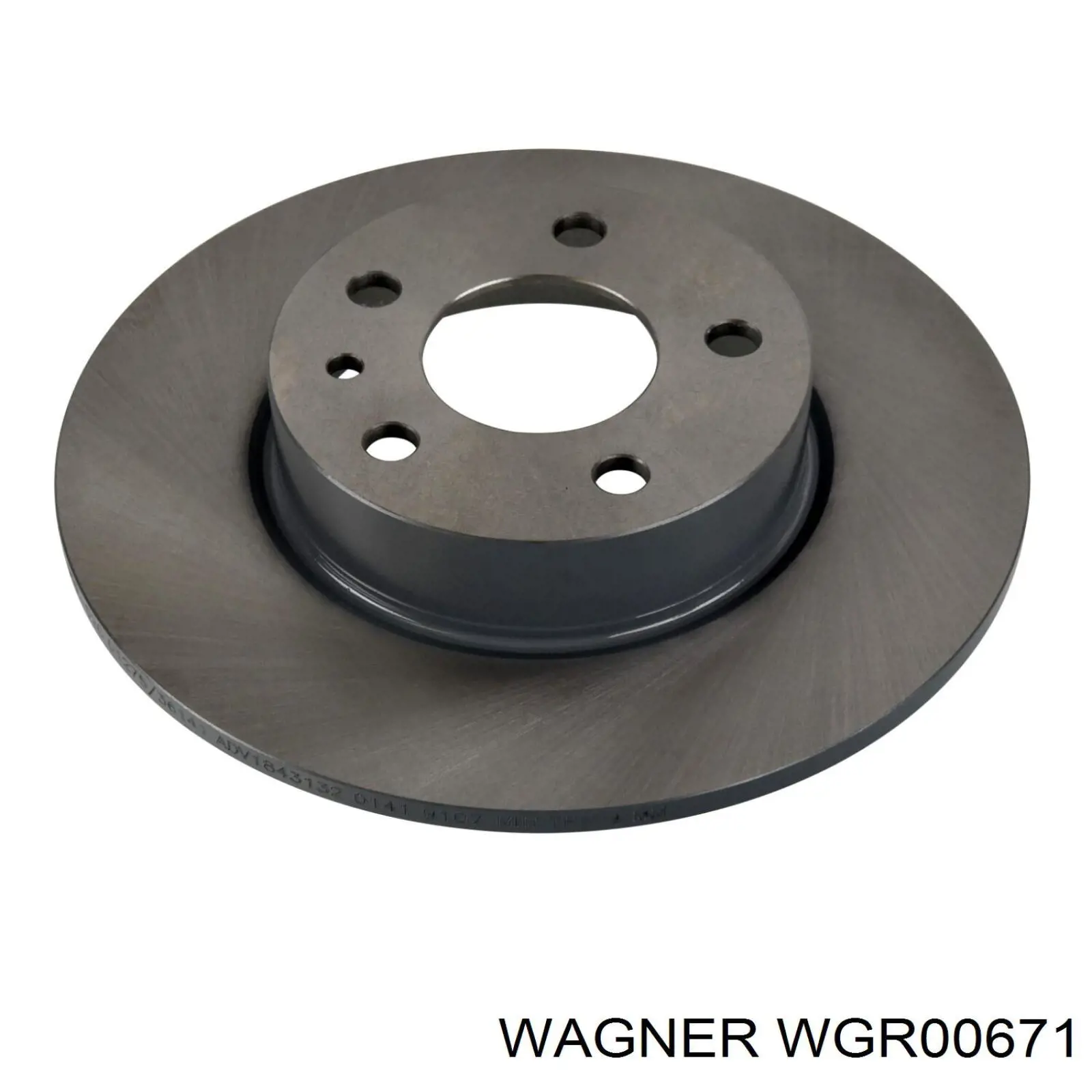 WGR00671 Wagner диск гальмівний задній