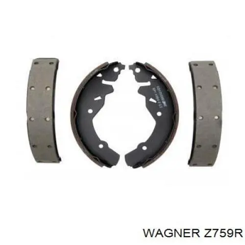 Z759R Wagner колодки гальмові задні, барабанні