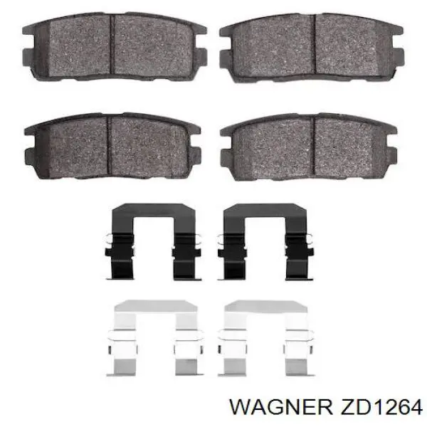 ZD1264 Wagner Передні гальмівні колодки