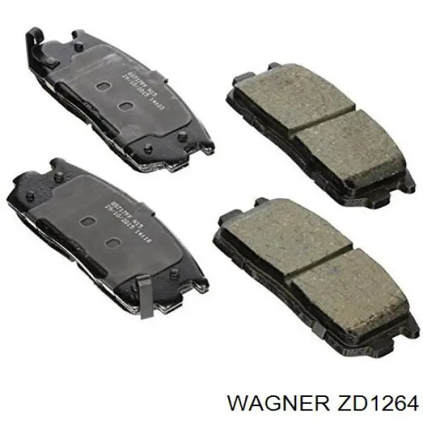 Купити ZD1264 Wagner Колодки гальмівні передні, дискові
