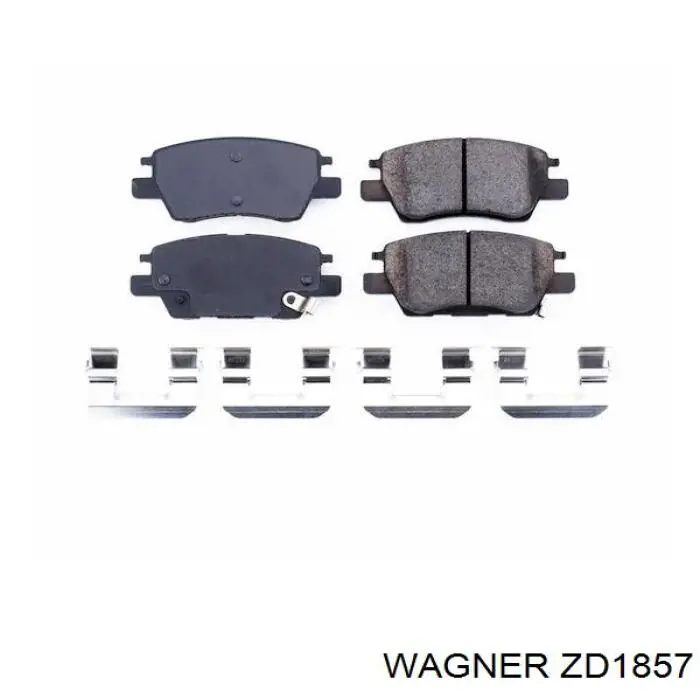 Задні гальмівні колодки ZD1857 Wagner
