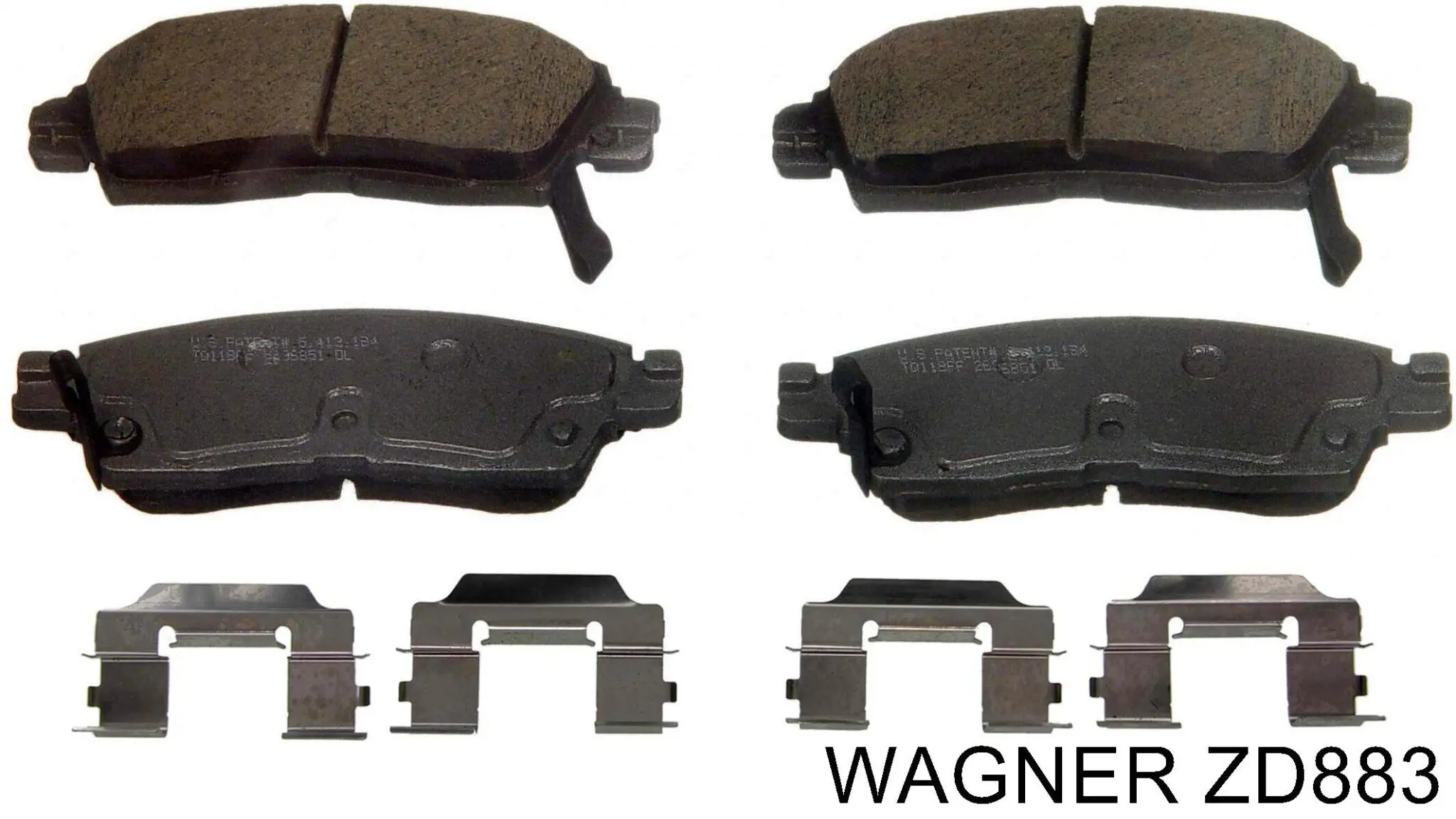 Задні гальмівні колодки Wagner ZD883 ціна, від 33.20 USD