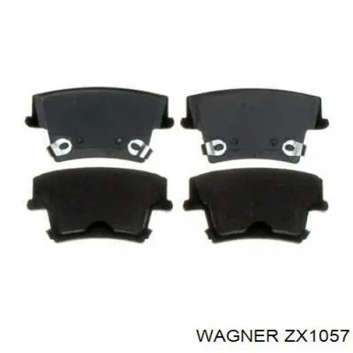 ZX1057 Wagner Колодки гальмівні задні, дискові
