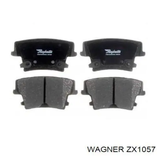 ZX1057 Wagner колодки гальмові задні, дискові