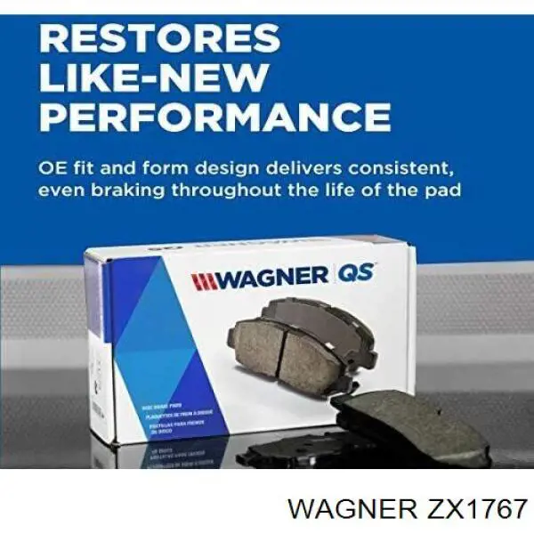 ZX1767 Wagner Передні гальмівні колодки