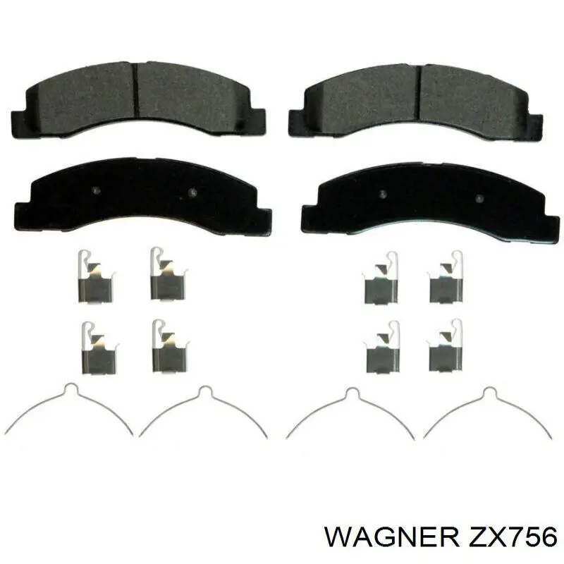 Купити ZX756 Wagner Колодки гальмівні передні, дискові