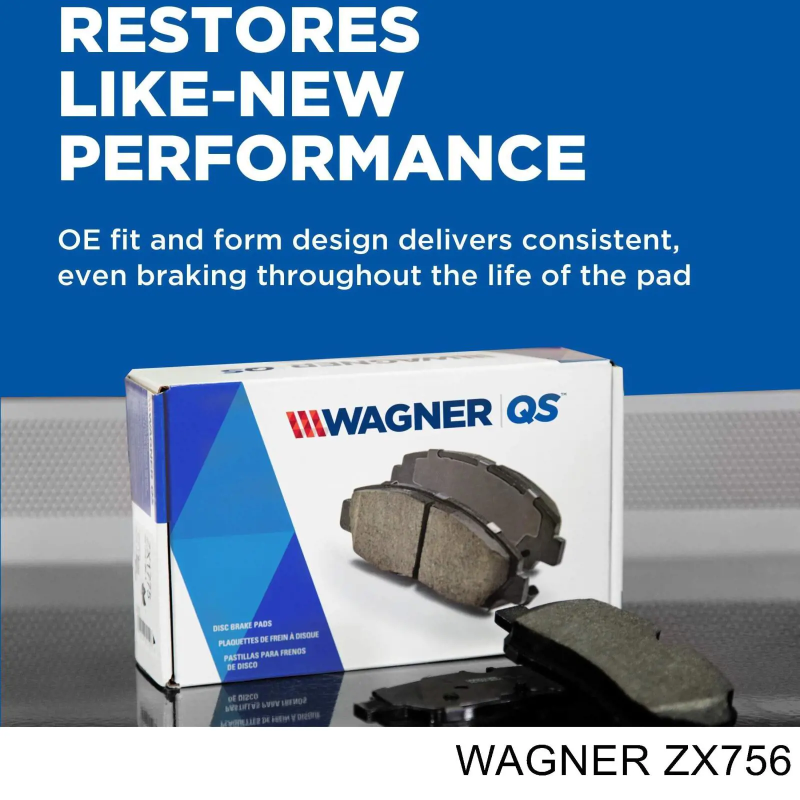 ZX756 Wagner Передні гальмівні колодки