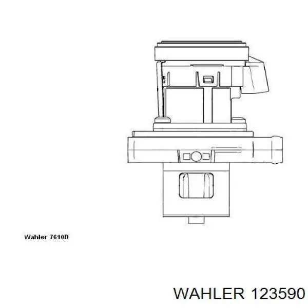 Прокладка клапана вентиляції картера 123590 WAHLER