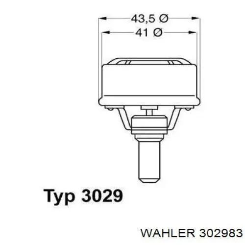 Купити 302983 Wahler Термостат в корпусі