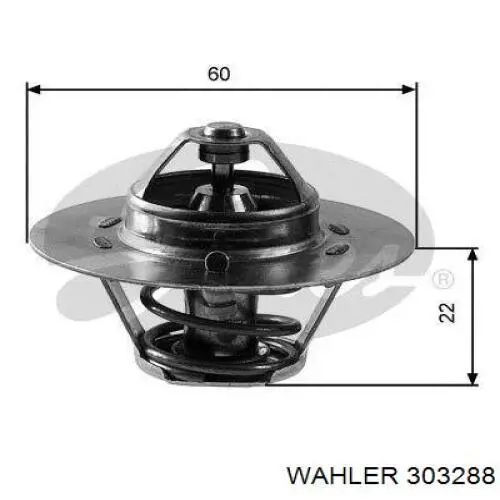 Купити 303288 Wahler Термостат в корпусі