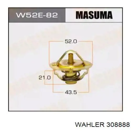 Термостат в зборі Wahler 308888