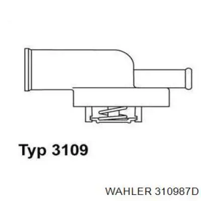 WA310987D Wahler термостат