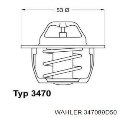 347089D50 Wahler Авто термостат