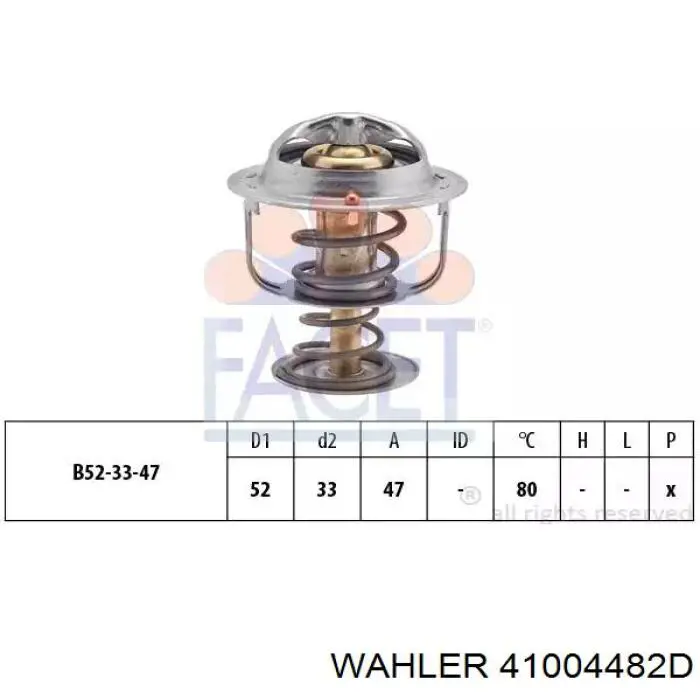 Термостат 41004482D Wahler